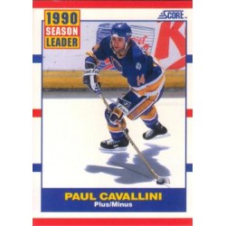 1990-91 Score American c. 349 Paul Cavallini STL