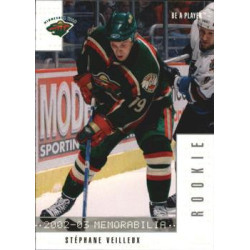 2002-03 Be a Player Memorabilia Rookie c. 352 Stephane Veilleux MIN