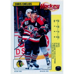 1992-93 Panini Stickers FRENCH c. 011 Chelios Chris CHI