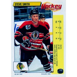 1992-93 Panini Stickers FRENCH c. 012 Smith Steve CHI