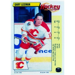 1992-93 Panini Stickers FRENCH c. 041 Leeman Gary CGY