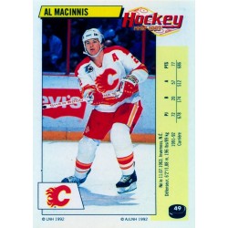 1992-93 Panini Stickers FRENCH c. 049 MacInnis Al CGY