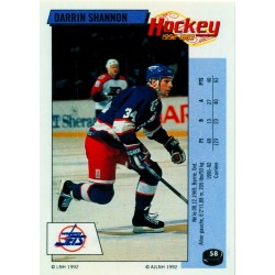 1992-93 Panini Stickers FRENCH c. 058 Shannon Darrin WIN