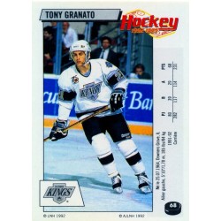 1992-93 Panini Stickers FRENCH c. 068 Granato Tony LAK