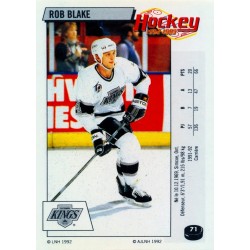 1992-93 Panini Stickers FRENCH c. 071 Blake Rob LAK