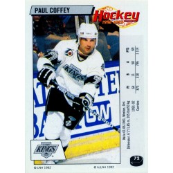 1992-93 Panini Stickers FRENCH c. 072 Coffey Paul LAK