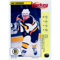 1992-93 Panini Stickers FRENCH c. 144 Bourque Ray BOS