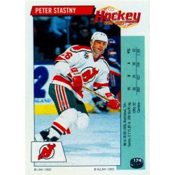 1992-93 Panini Stickers FRENCH c. 174 Stastny Peter NJD