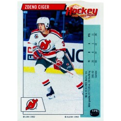 1992-93 Panini Stickers FRENCH c. 175 Ciger Zdeno NJD