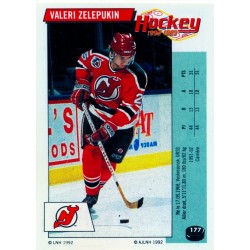 1992-93 Panini Stickers FRENCH c. 177 Zelepukin Valeri NJD