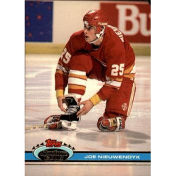 1991-92 Stadium Club Variation The Sporting News banner missing on the back c. 060 Joe Nieuwendyk CGY